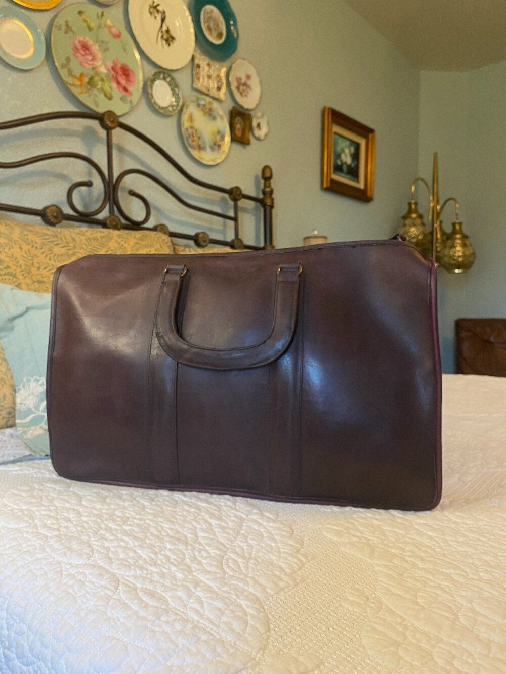 Vintage NYC Era Burgundy Coach (1985 Winter Catalog) Briefcase Attache Bag